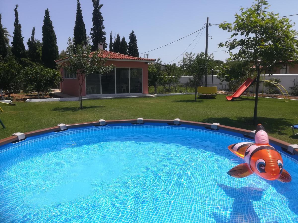 Marathon Beachside Villa 100M From The Beach Schinias Exterior photo